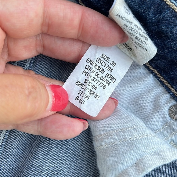 BKE "HARPER" crop Blue Jeans Size 30 - Picture 8 of 8
